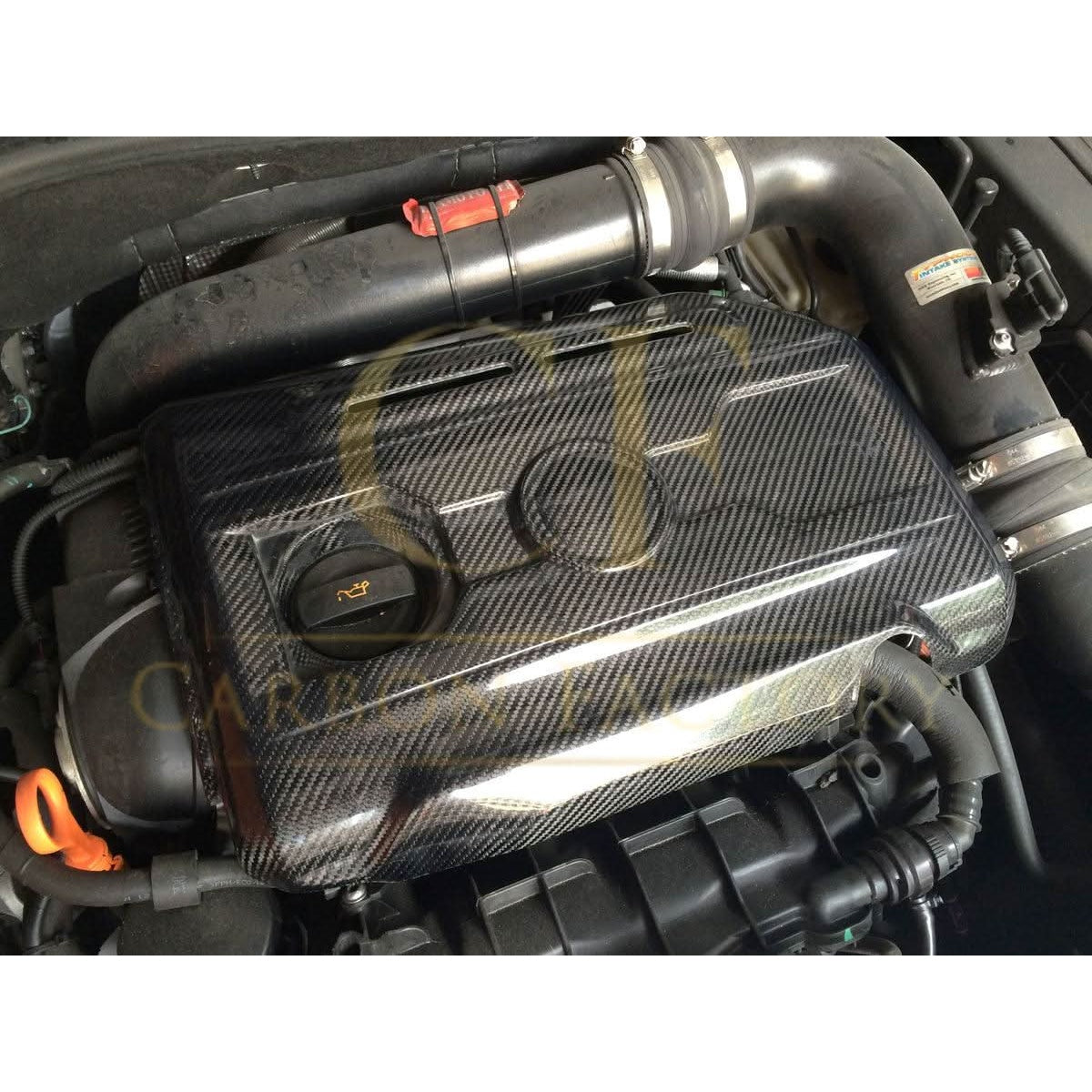 Scirocco Style Carbon Fibre Engine Cover for VW Golf MK6 GTI 08-13