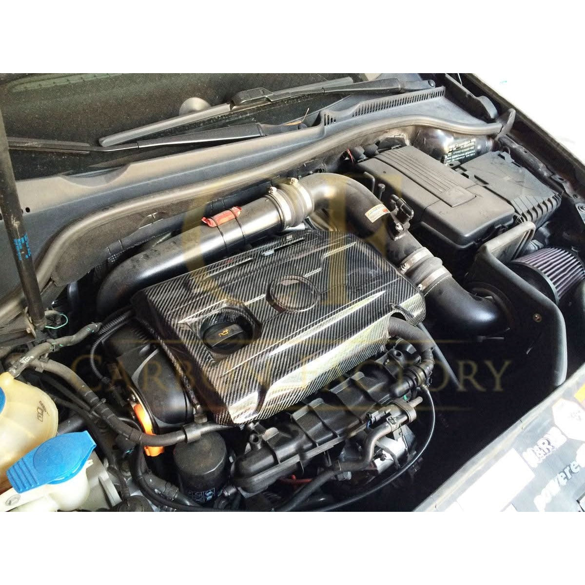 Scirocco Style Carbon Fibre Engine Cover for VW Golf MK6 GTI 08-13