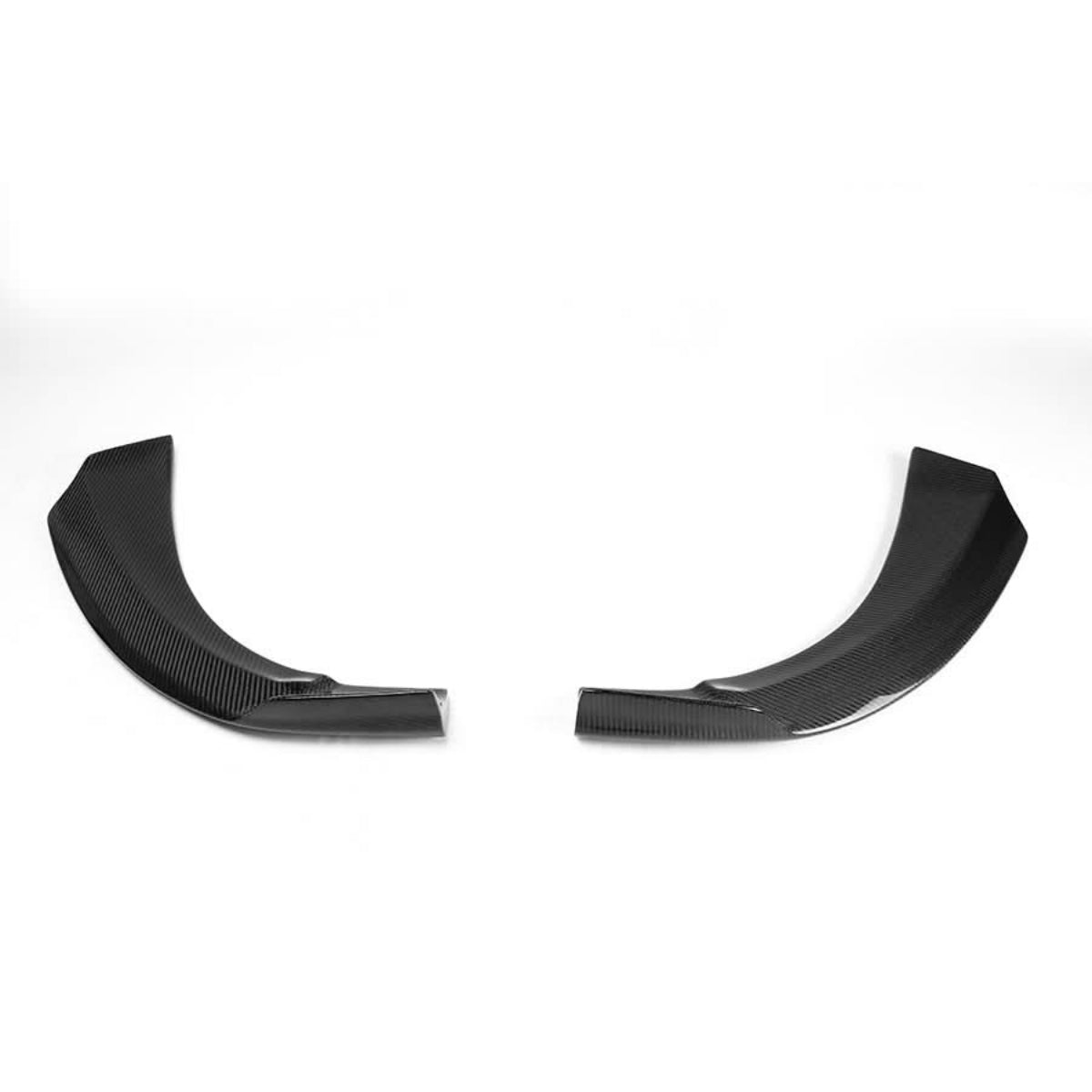 V Style Carbon Fibre Front Bumper Side Extensions for Mercedes W117 CLA 13-19 - Carbon Factory