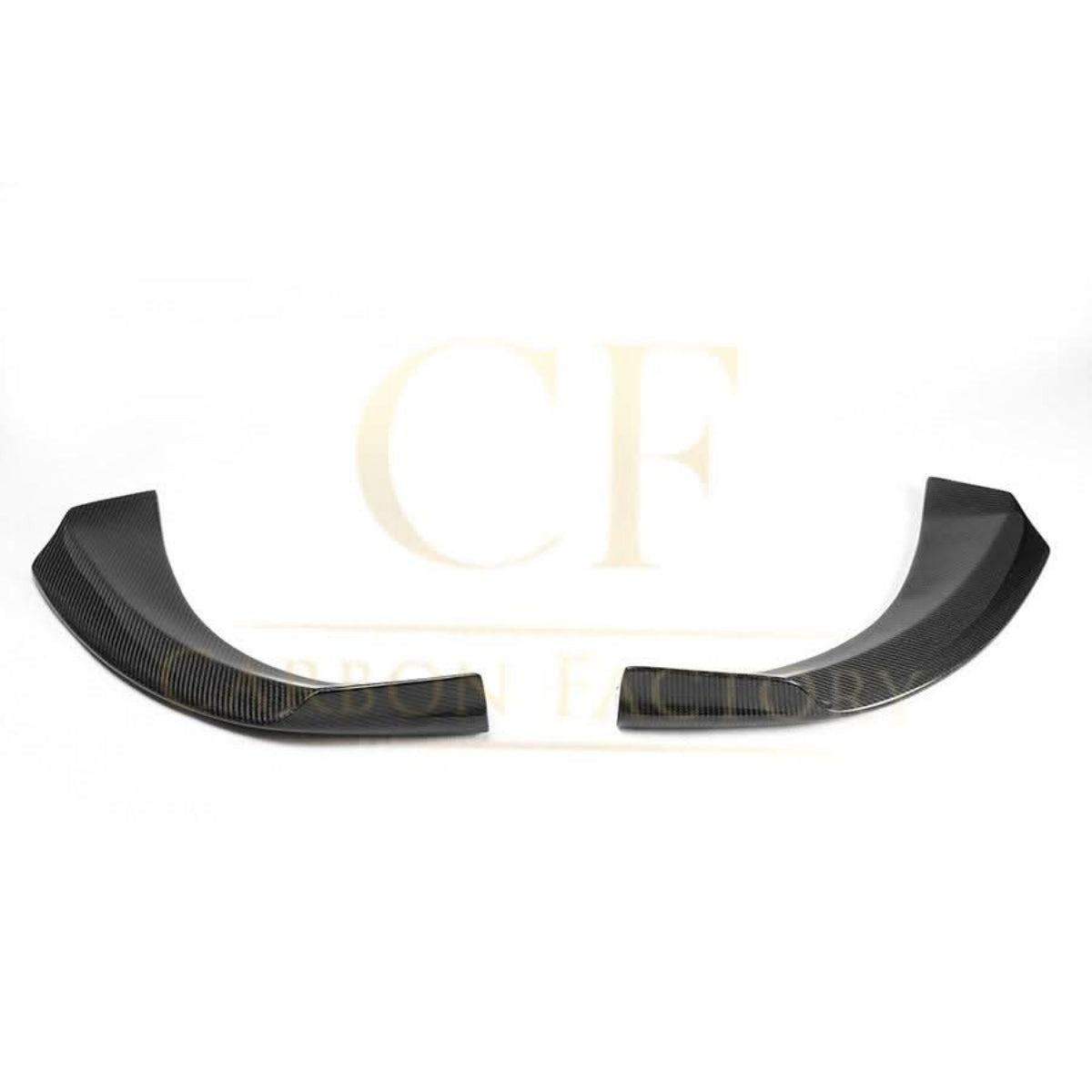 V Style Carbon Fibre Front Bumper Side Extensions for Mercedes W117 CLA 13-19