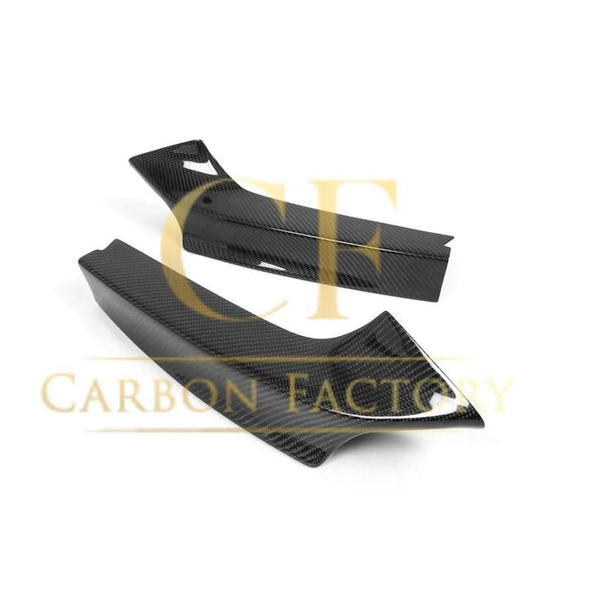 Carbon Fibre Front Splitter Covers for BMW F22 2 Series M Sport 14-21 - Carbon Factory