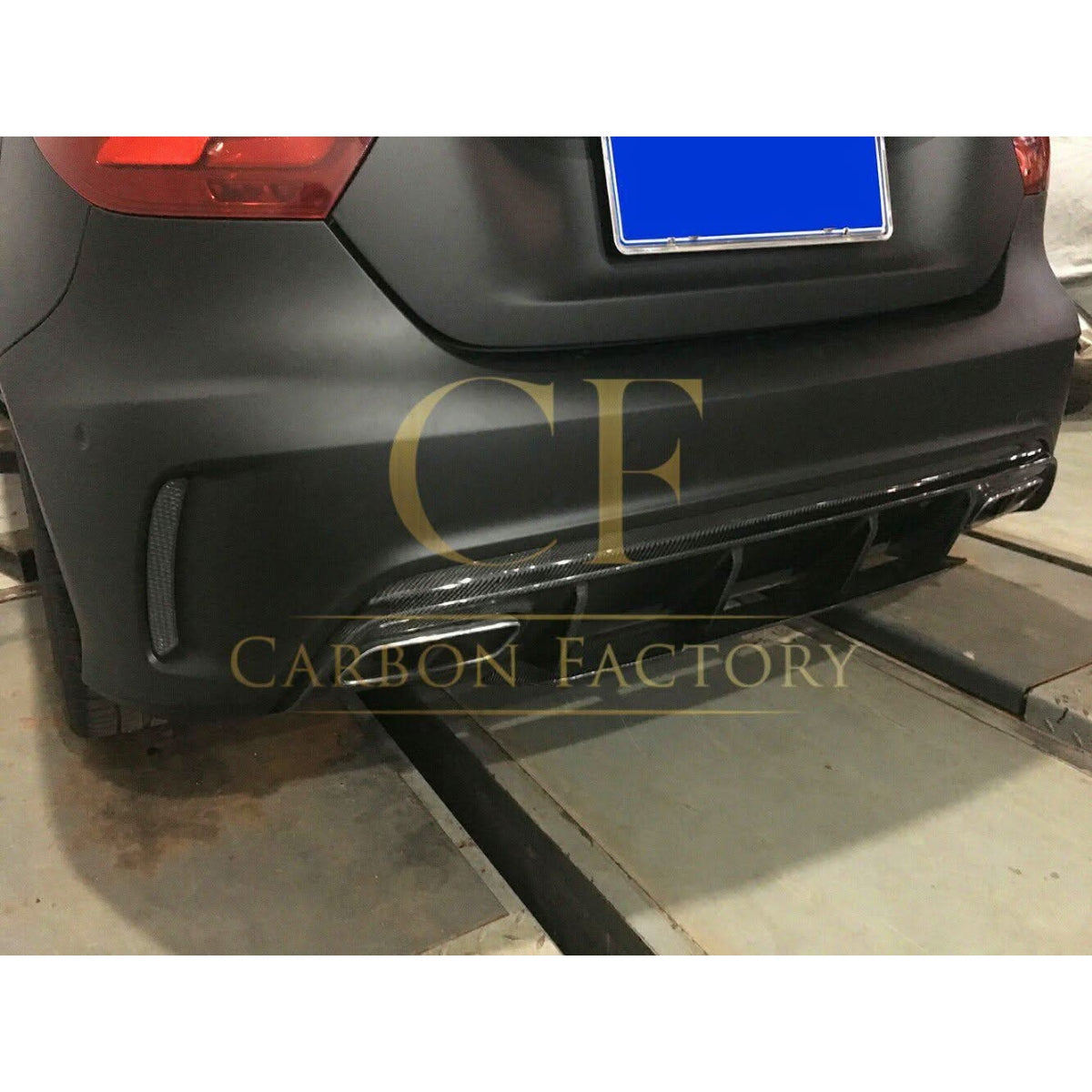 AMG Style Carbon Fibre Rear Diffuser for Mercedes Benz W176 A Class 13-18 - Carbon Factory