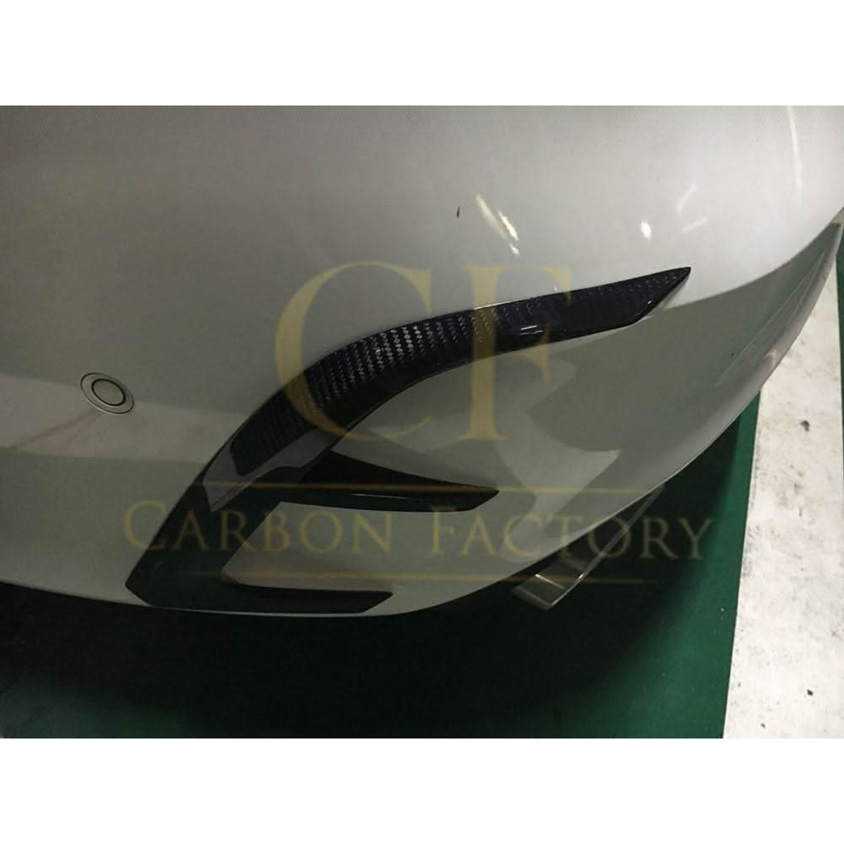 Carbon Fibre Rear Bumper Trims (4 Pieces) for Mercedes Benz W117 CLA 13-15 - Carbon Factory