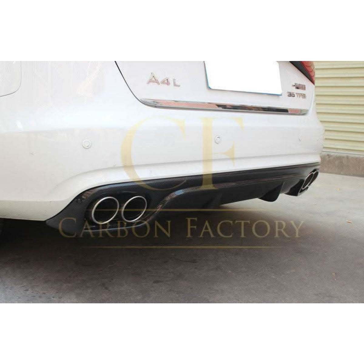 R Style Carbon Fibre Rear Diffuser for Audi A4 B8.5 13-15 - Carbon Factory