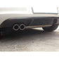 GT Style Carbon Fibre Rear Diffuser Twin Exhaust for VW Golf MK6 08-13
