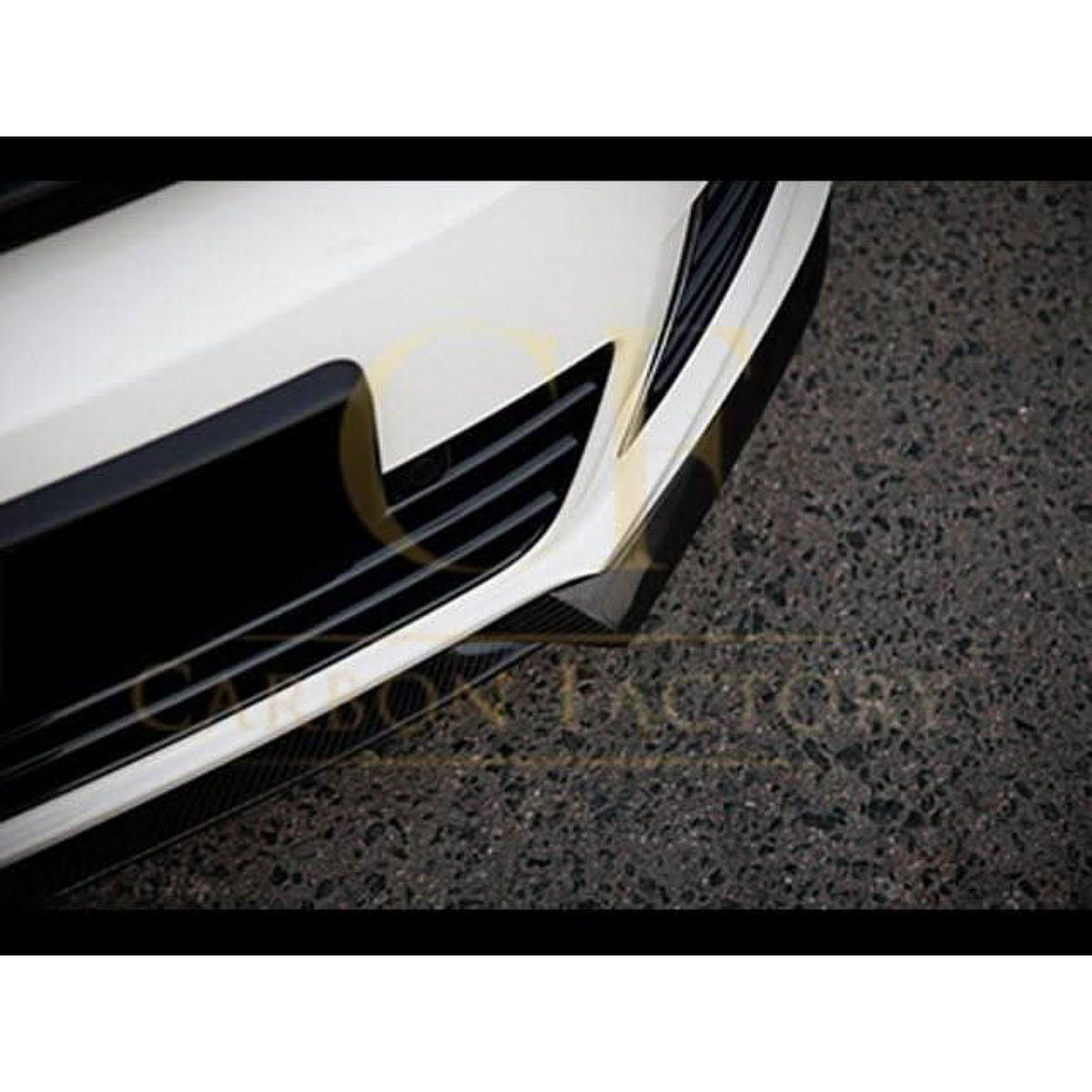 V Style Carbon Fibre Front Splitter for VW Golf MK6 R20 08-13 - Carbon Factory