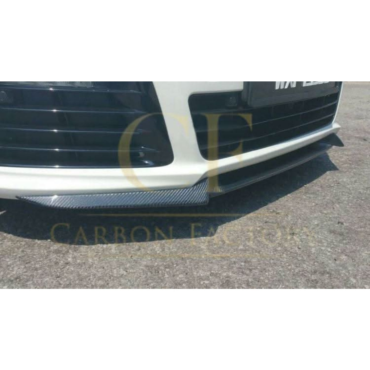 V Style Carbon Fibre Front Splitter for VW Golf MK6 R20 08-13 - Carbon Factory