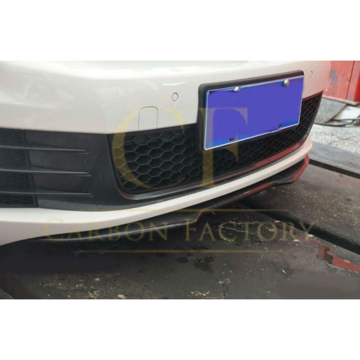 H1 Style Carbon Fibre Front Splitter for VW Golf MK6 GTI 08-13 - Carbon Factory