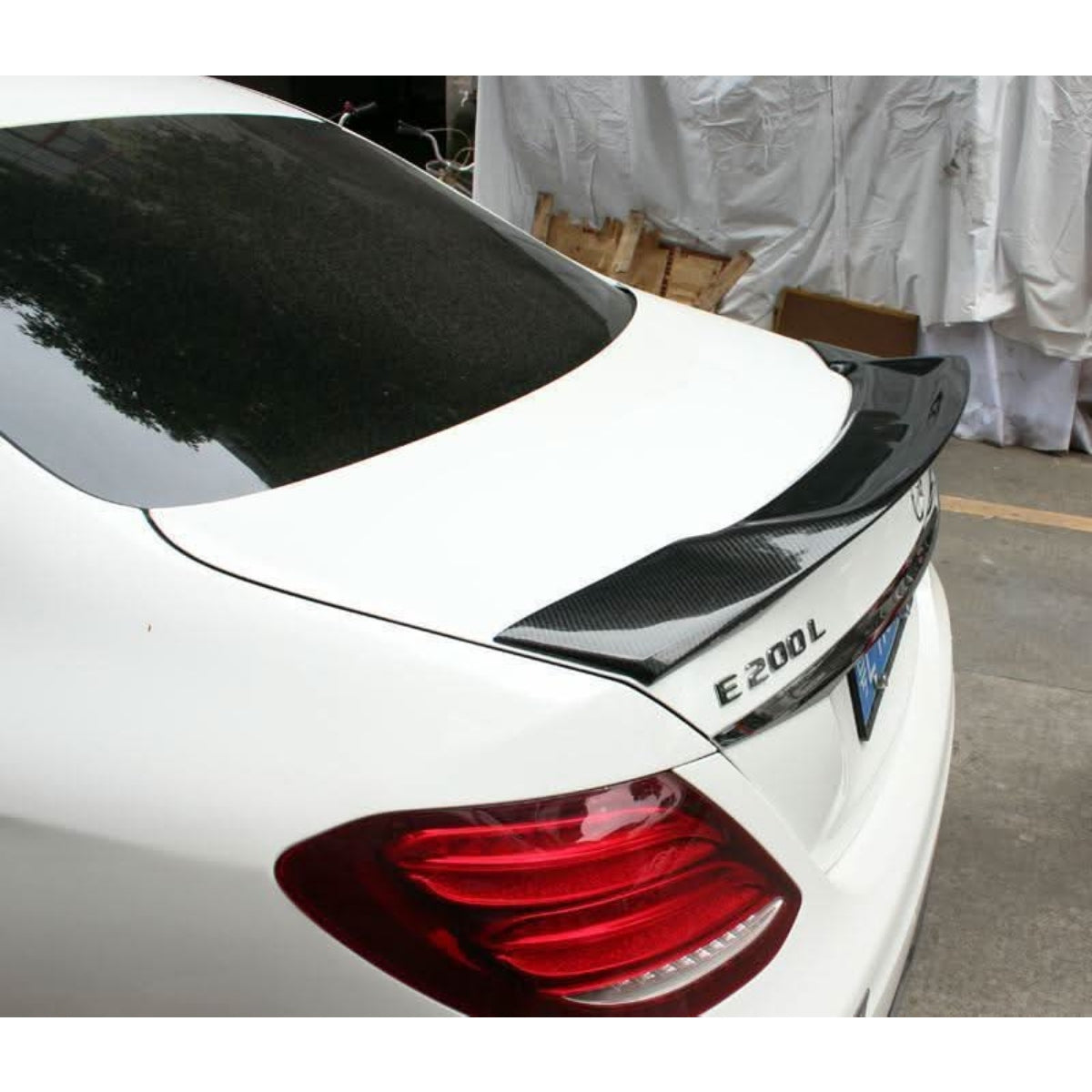 REN Style Carbon Fibre Boot Spoiler for Mercedes Benz W213 E Class Saloon 17-Present