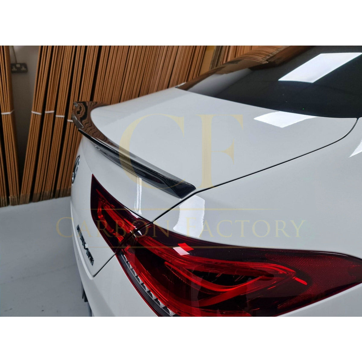 FD Style Pre-Preg Carbon Fibre Boot Spoiler for Mercedes Benz W118 CLA 20-Present - Carbon Factory