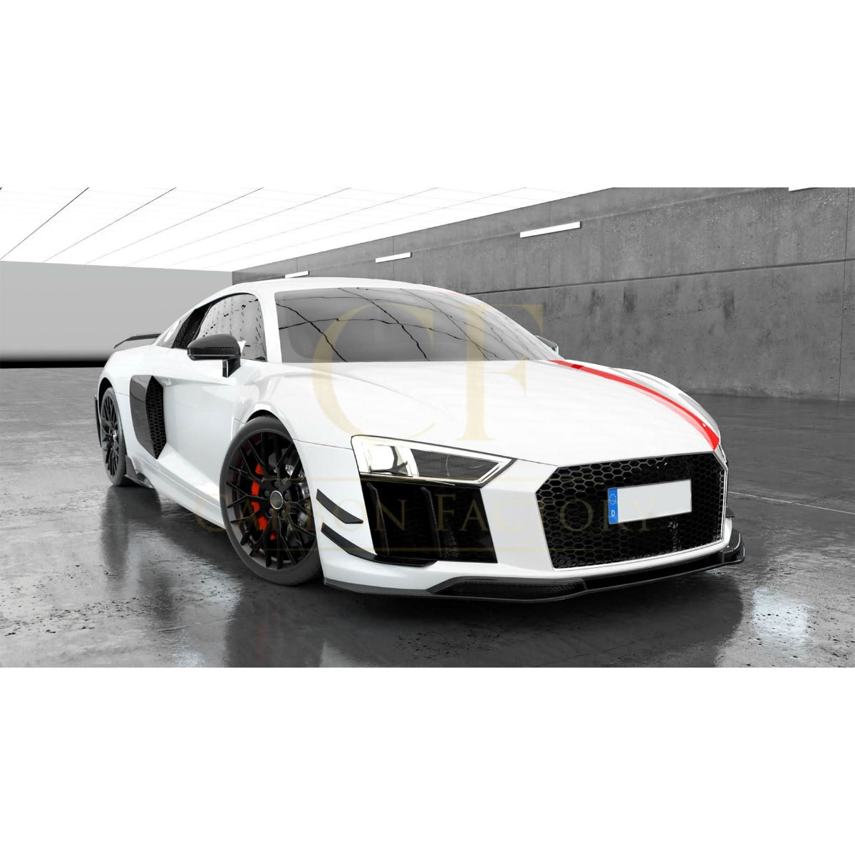 Carbon Fibre Front Canards (4 Pieces) for Audi R8 V10 Gen 2 15-19 - Carbon Factory