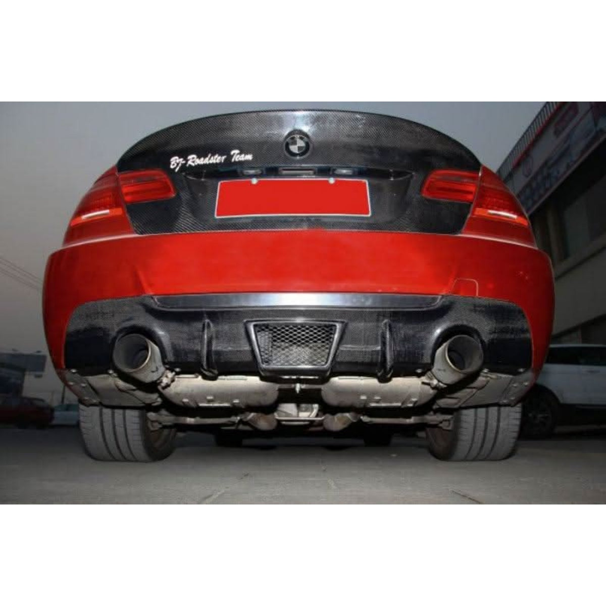 V Style Carbon Fibre Rear Diffuser for BMW E92 E93 3 Series 07-13