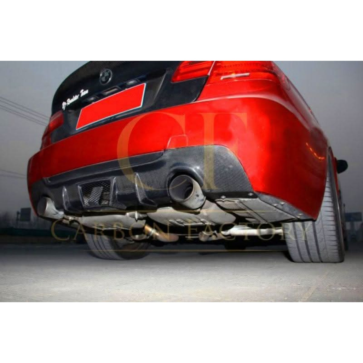 V Style Carbon Fibre Rear Diffuser for BMW E92 E93 3 Series 07-13