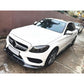 4D Style Carbon Fibre Front Splitter for Mercedes Benz W205 C Class 15-18