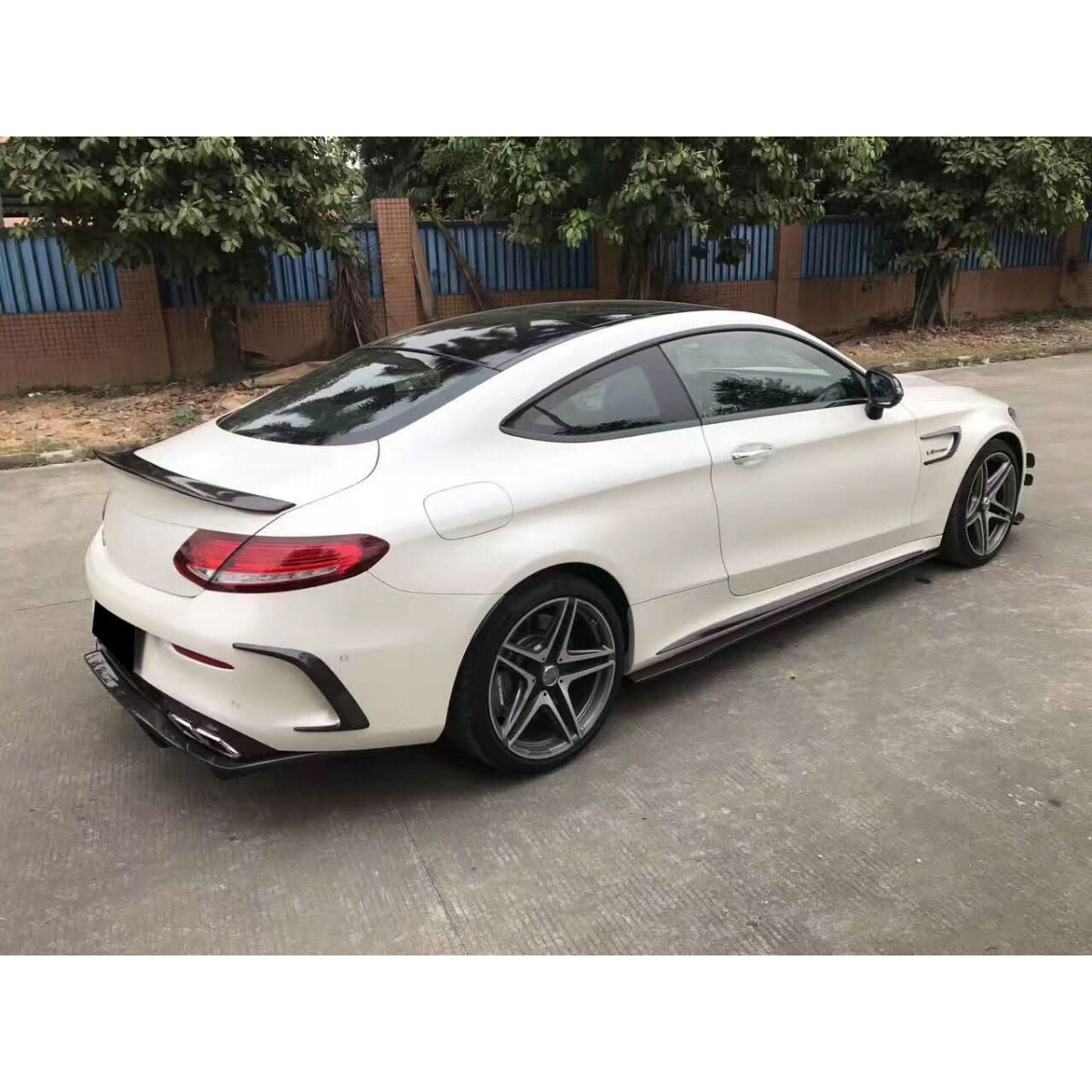 AMG Style Carbon Fibre Side Skirts for Mercedes W205 C Class & C63 15-21