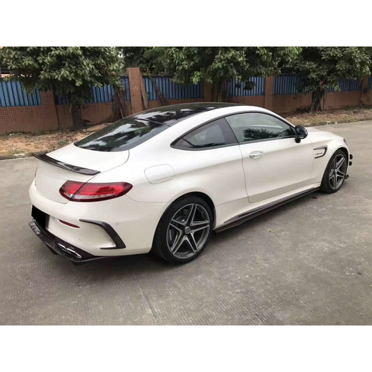 AMG Style Carbon Fibre Side Skirts for Mercedes W205 C Class & C63 15-21