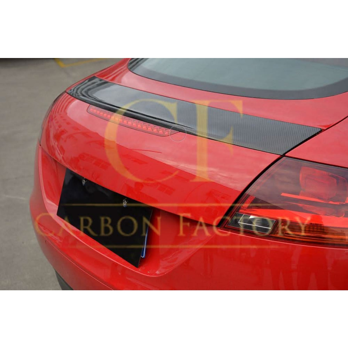 R Style Carbon Fibre Boot Spoiler for Audi 8J TT TTS MK2 07-14 - Carbon Factory