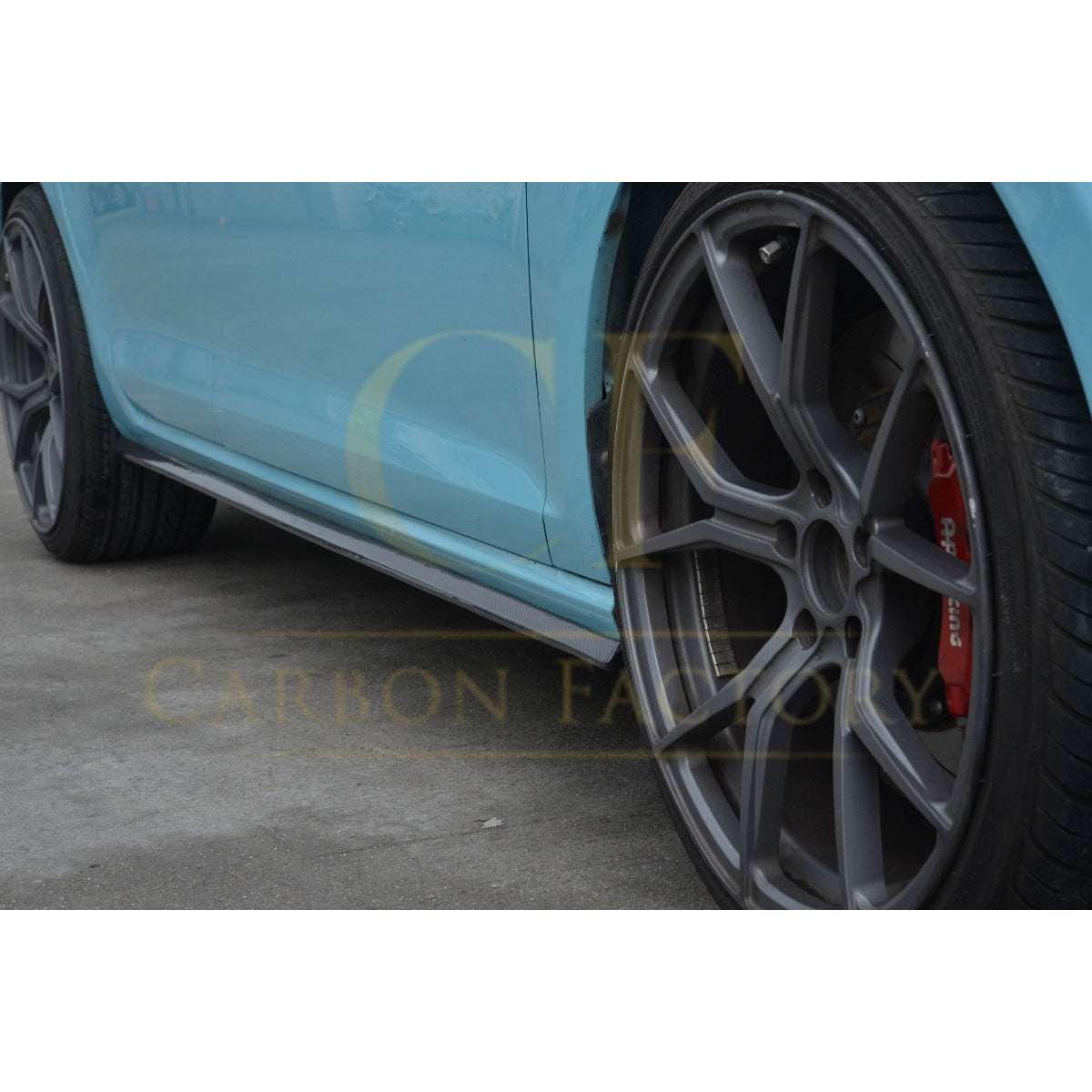 OEM Style Carbon Fibre Side Skirts for VW Golf MK7.5 inc R 17-20 - Carbon Factory