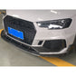 V Style Pre-Preg Carbon Fibre Front Splitter for Audi B9 RS4 18-20