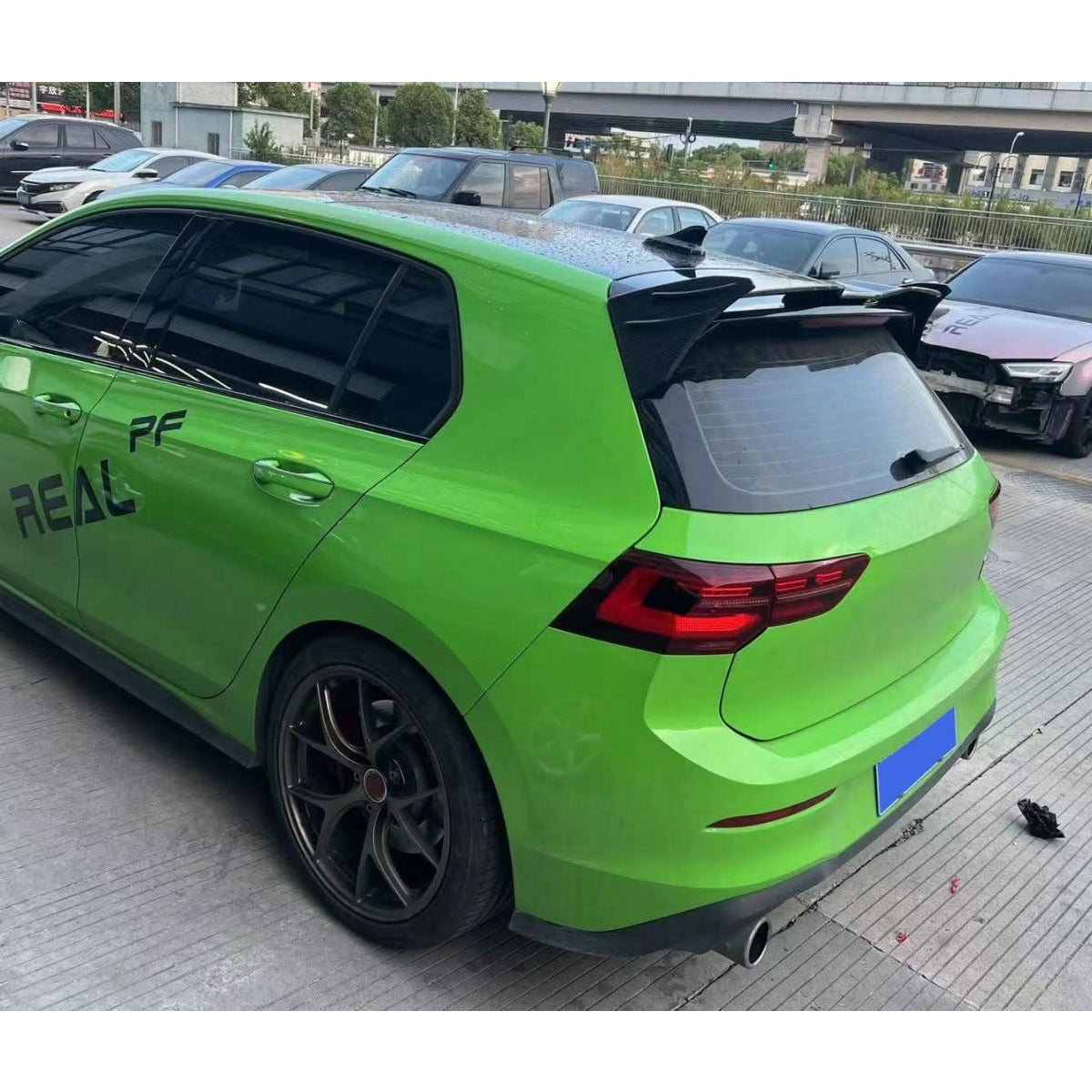 RZ Style Carbon Fibre Boot Spoiler for VW Golf MK8 inc GTI & R 21-Present - Carbon Factory