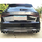 Carbon Fibre Rear Diffuser (Quad Exhaust) for Audi A3 Hatchback S Line & S3 13-15