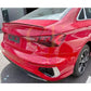 CF Style Carbon Fibre Boot Spoiler for Audi A3 S3 RS3 Saloon 20-24 - Carbon Factory