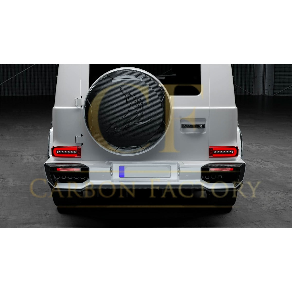 Pre-Preg Carbon Fibre Spare Tyre Cover for Mercedes W464 G Class G Wagon 19-Present - Carbon Factory