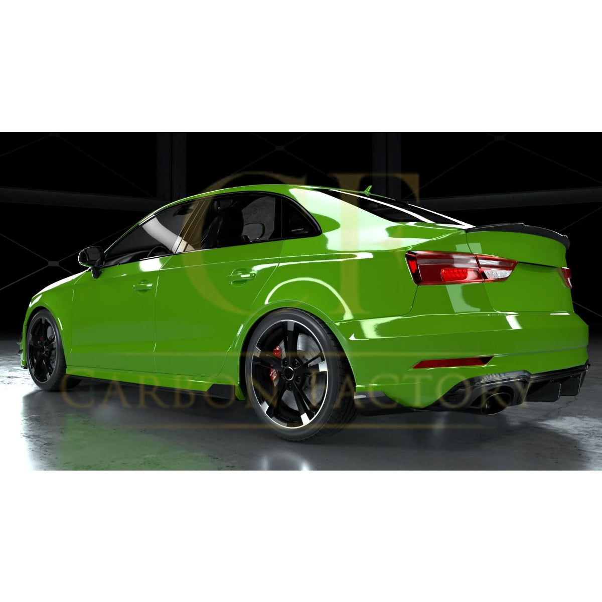 RZ Style Carbon Fibre Side Skirts for Audi 8V S3 RS3 Saloon 14-20 - Carbon Factory