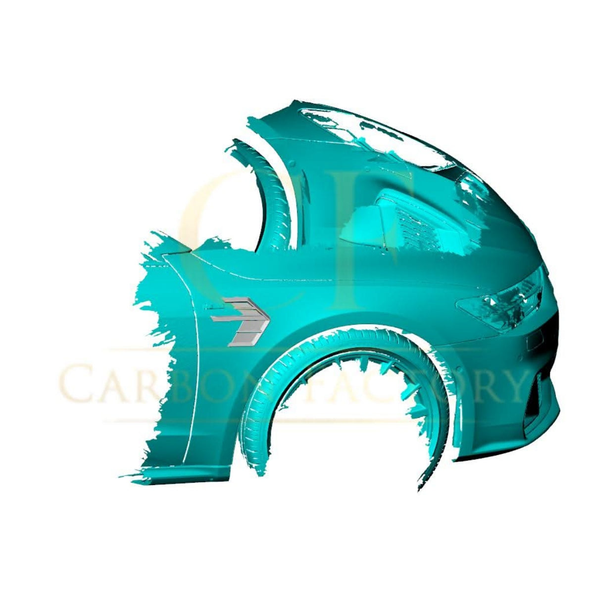 Pre-Preg Carbon Fibre Side Fender Trims for Audi 4K A7 S7 19-22