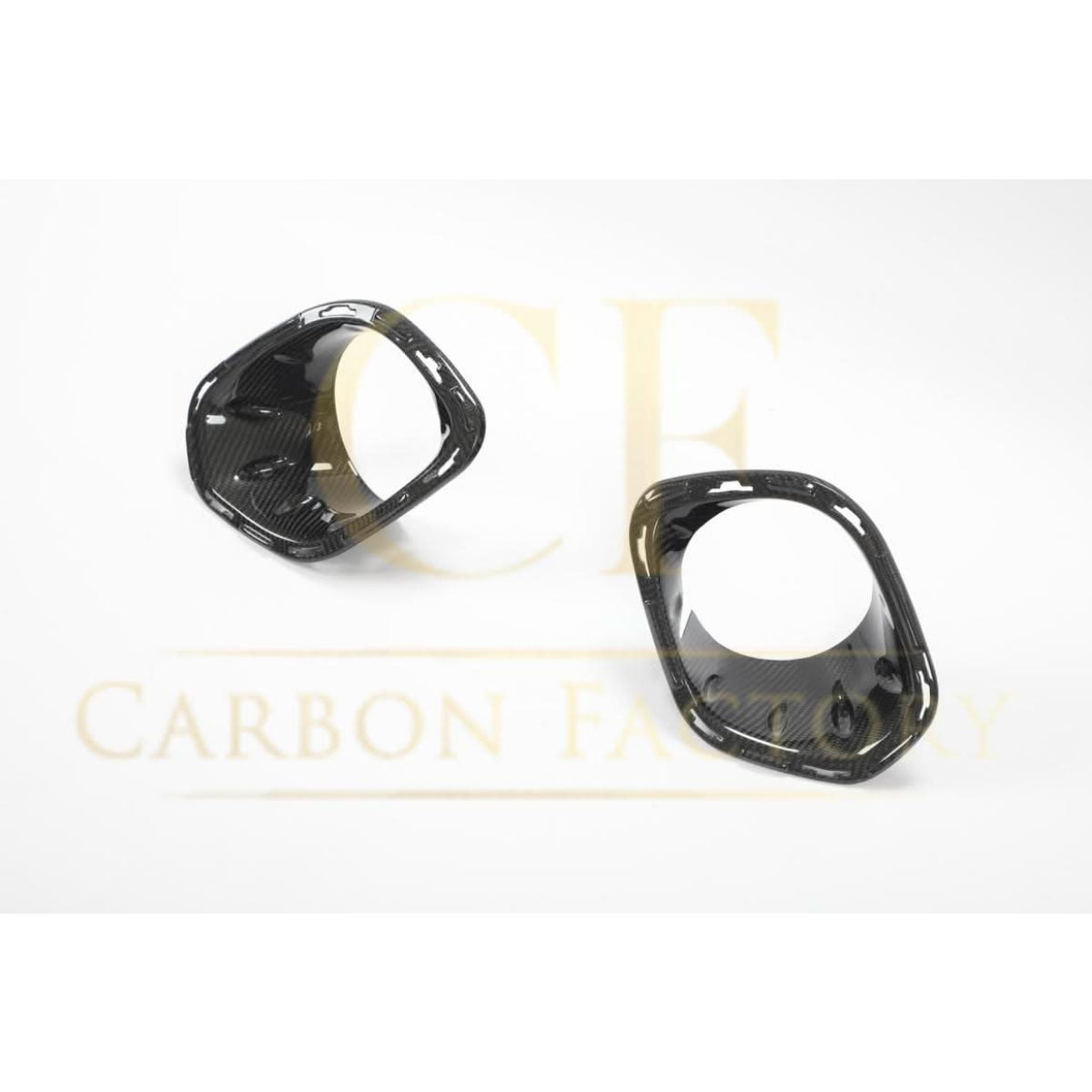 Carbon Fibre Fog Light Trims for BMW F55 F56 Mini Cooper S & JCW 14-22 - Carbon Factory