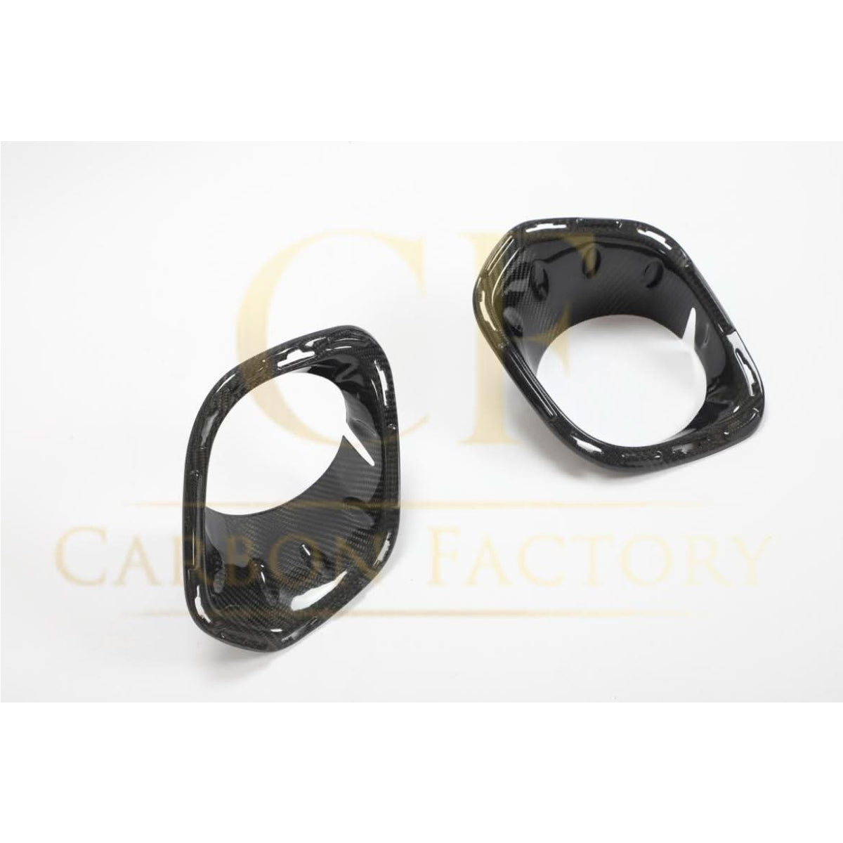 Carbon Fibre Fog Light Trims for BMW F55 F56 Mini Cooper S & JCW 14-22 - Carbon Factory