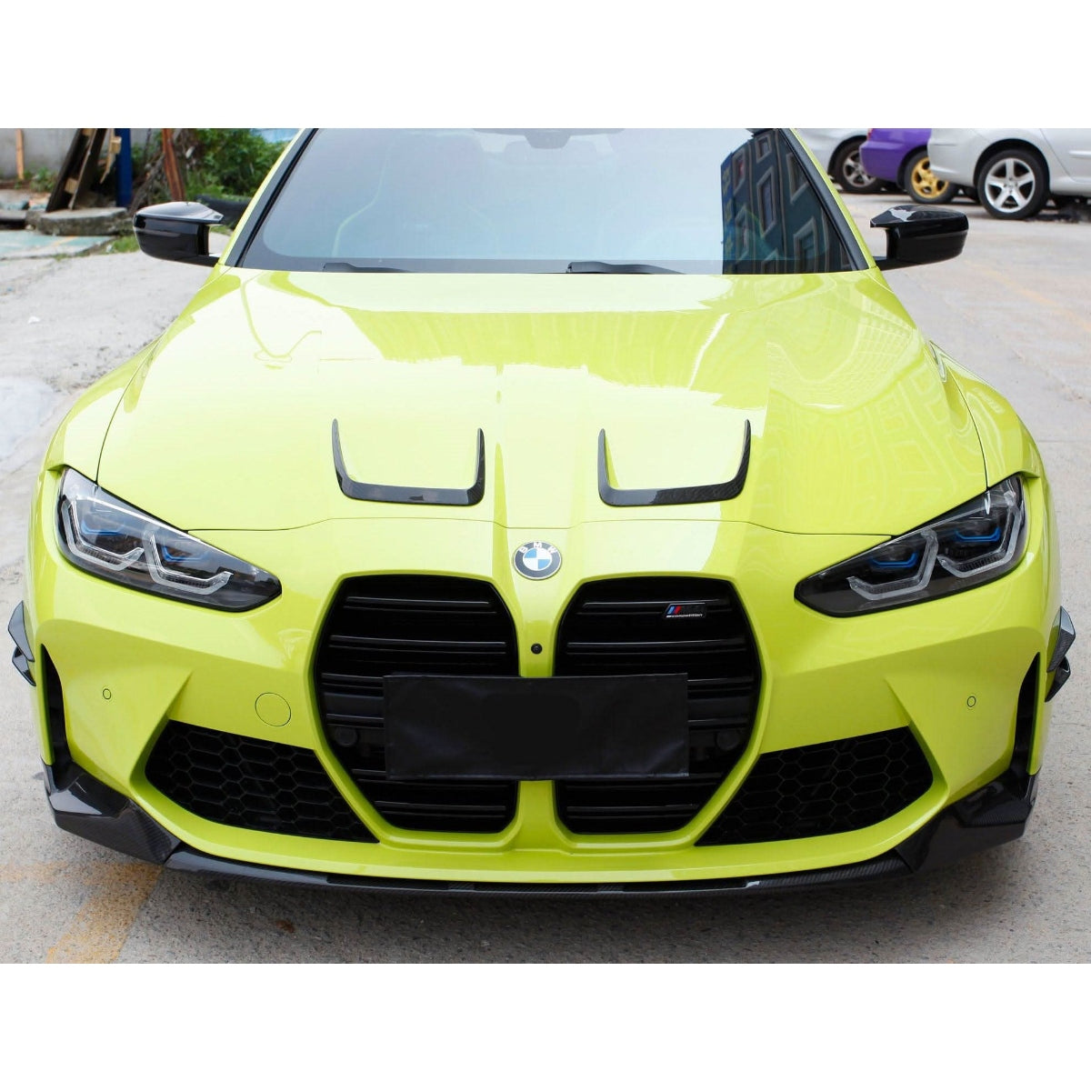 Pre-Preg Carbon Fibre Bonnet Hood Trims for BMW G80 M3 G82 G83 M4 21-Present - Carbon Factory