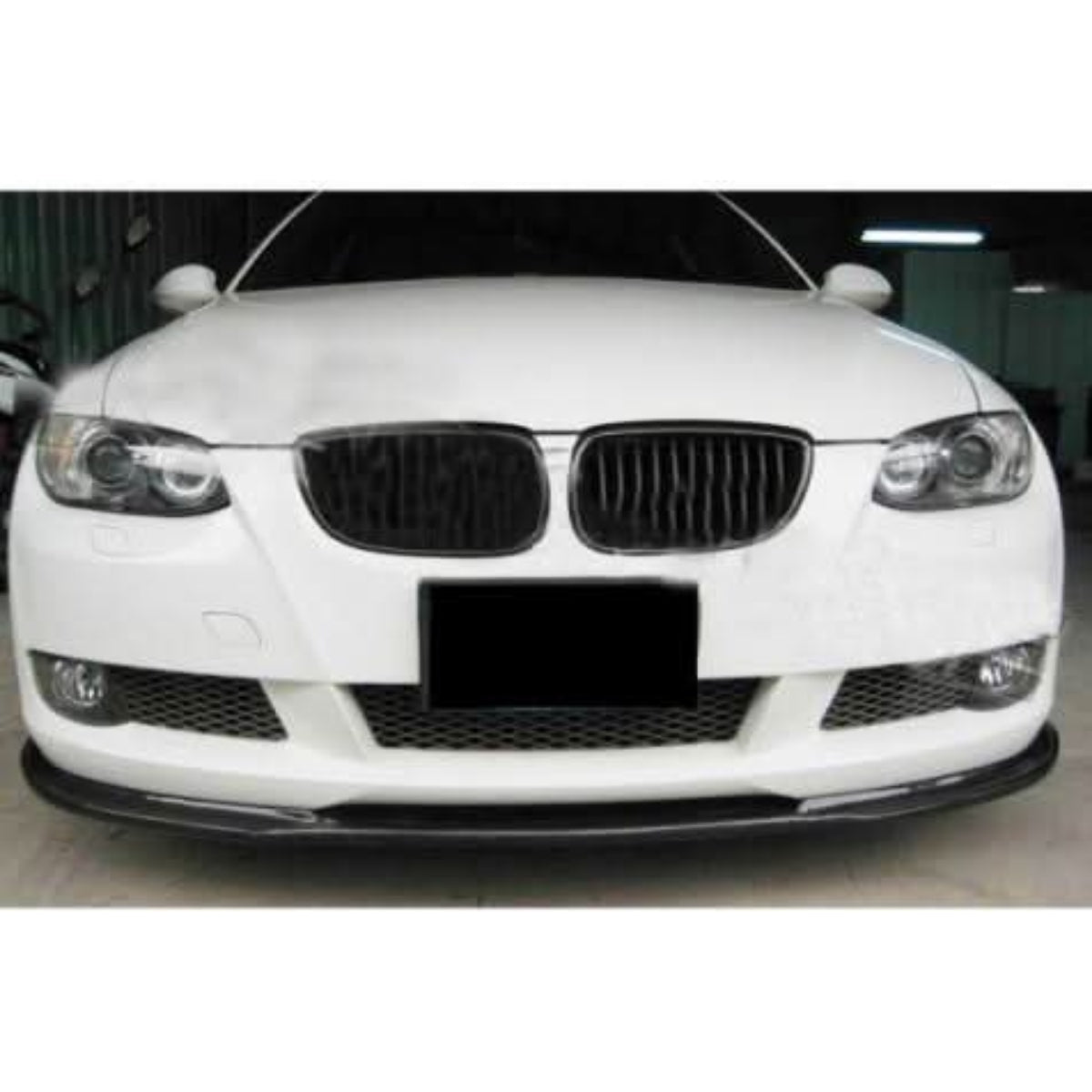 H Style Carbon Fibre Front Splitter for BMW E90 E92 E93 3 Series non M Sport 07-13