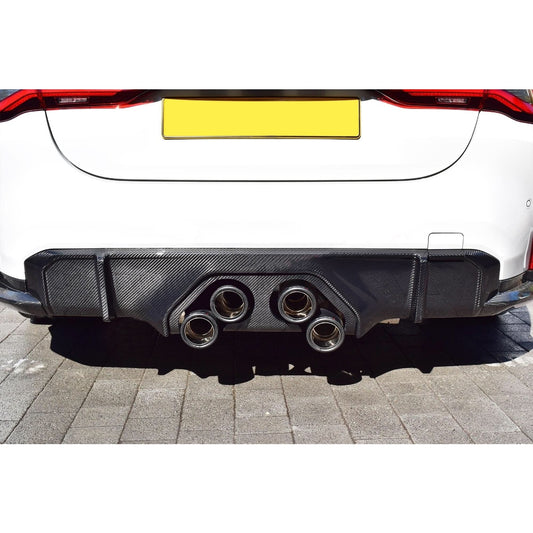 V Style Dry Carbon Fibre Rear Diffuser for BMW G80 M3 G82 G83 M4 21-Present