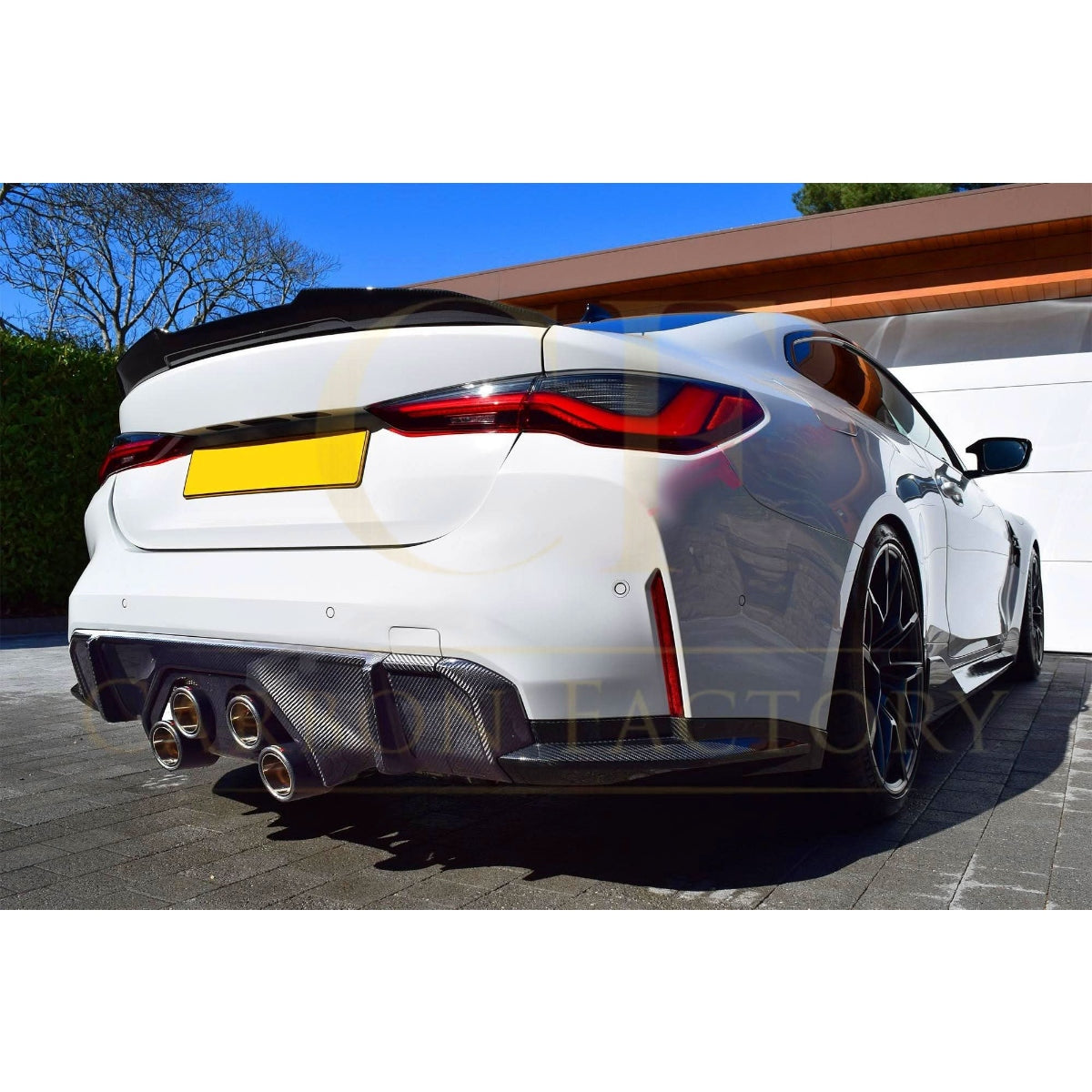 V Style Dry Carbon Fibre Rear Diffuser for BMW G80 M3 G82 G83 M4 21-Present - Carbon Factory