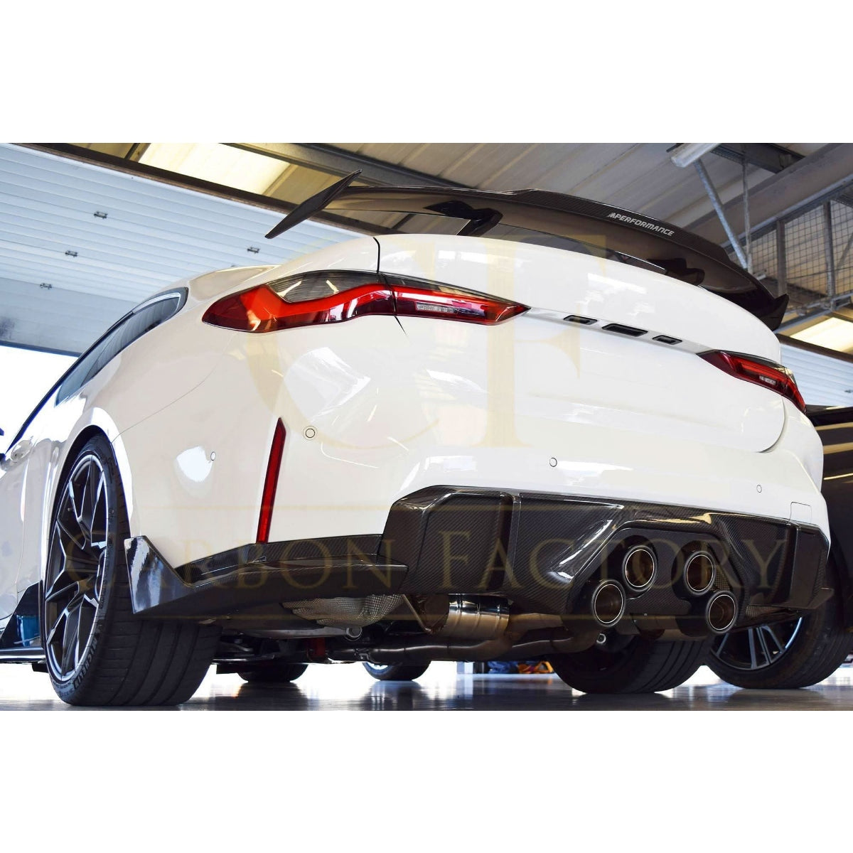 V Style Dry Carbon Fibre Rear Diffuser for BMW G80 M3 G82 G83 M4 21-Present - Carbon Factory