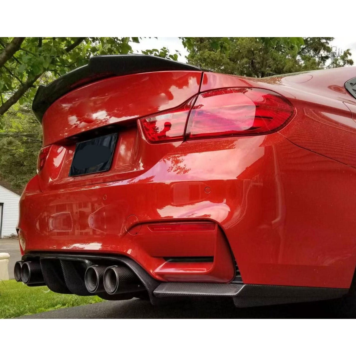 V Style Pre-Preg Carbon Fibre Rear Diffuser for BMW F80 M3 F82 F83 M4 14-20 - Carbon Factory