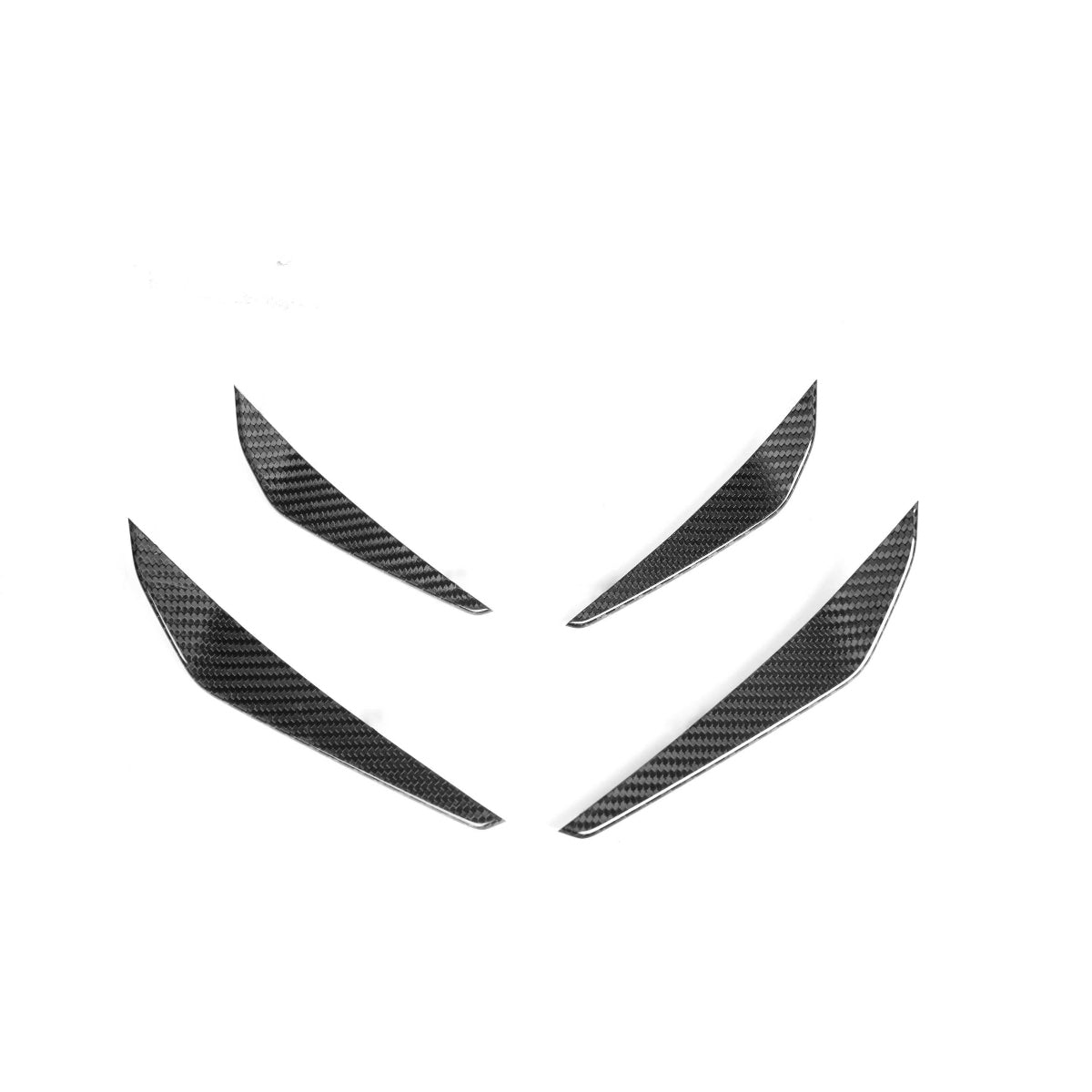 CF Style Pre-Preg Carbon Fibre Front Canards for BMW G80 M3 G82 G83 M4 21-Present - Carbon Factory