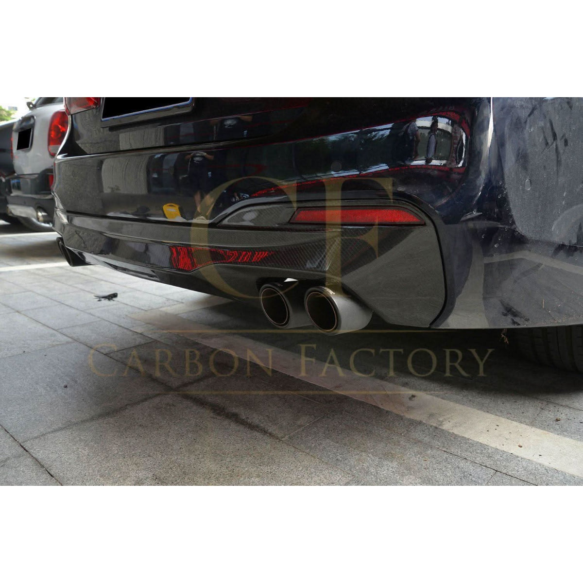 MP Style Carbon Fibre Rear Diffuser for BMW G30 G31 5 Series M Sport 17-23