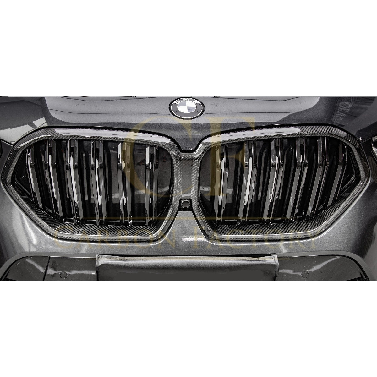 Double Slat Pre-preg Carbon Fibre Front Grille for BMW G06 X6 19-22 - Carbon Factory