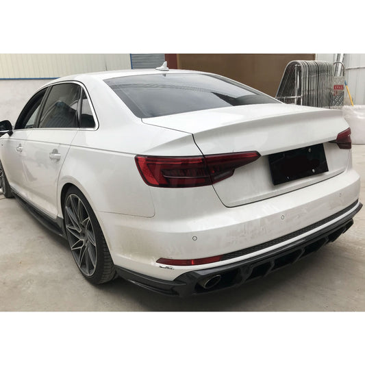 V Style Carbon Fibre Rear Diffuser for Audi S4 B9 A4 S Line 16-18