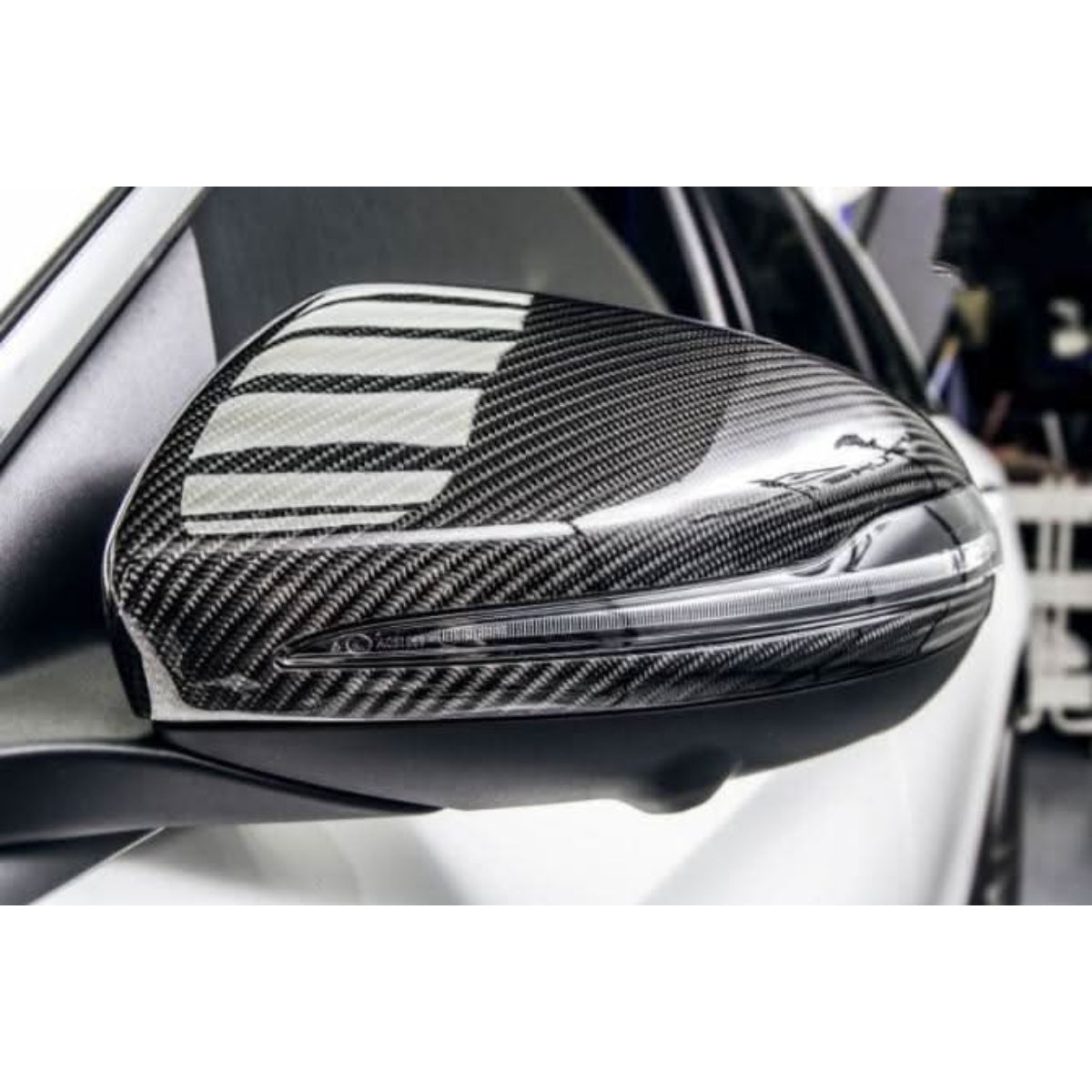 Mercedes Benz W205 W213 W253 W222 Pre-preg Carbon Fibre Replacement Mirror Covers by Carbon Factory