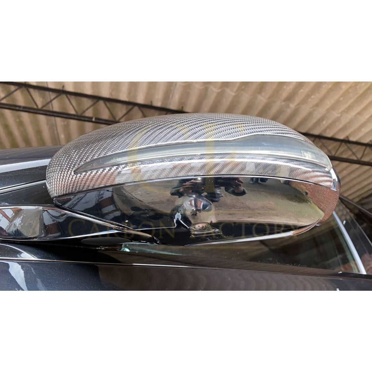 Mercedes Benz W205 W213 W253 W222 Pre-preg Carbon Fibre Replacement Mirror Covers by Carbon Factory - Carbon Factory