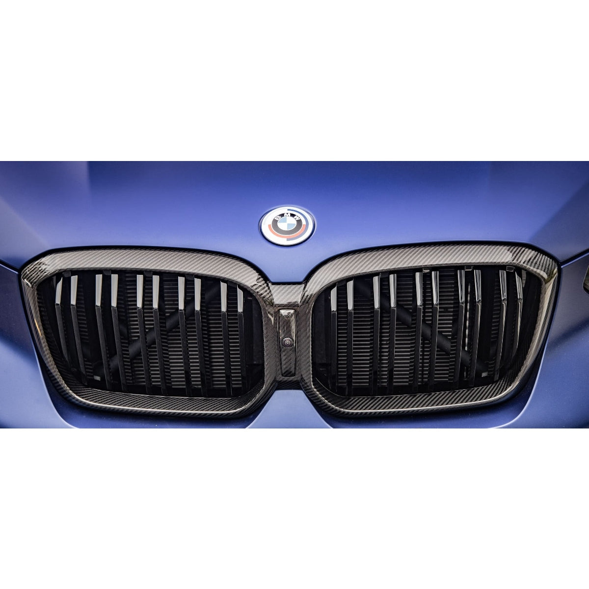 Double Slat Pre-Preg Carbon Fibre Front Grille for BMW F97 X3M F98 X4M LCI 22-24 - Carbon Factory
