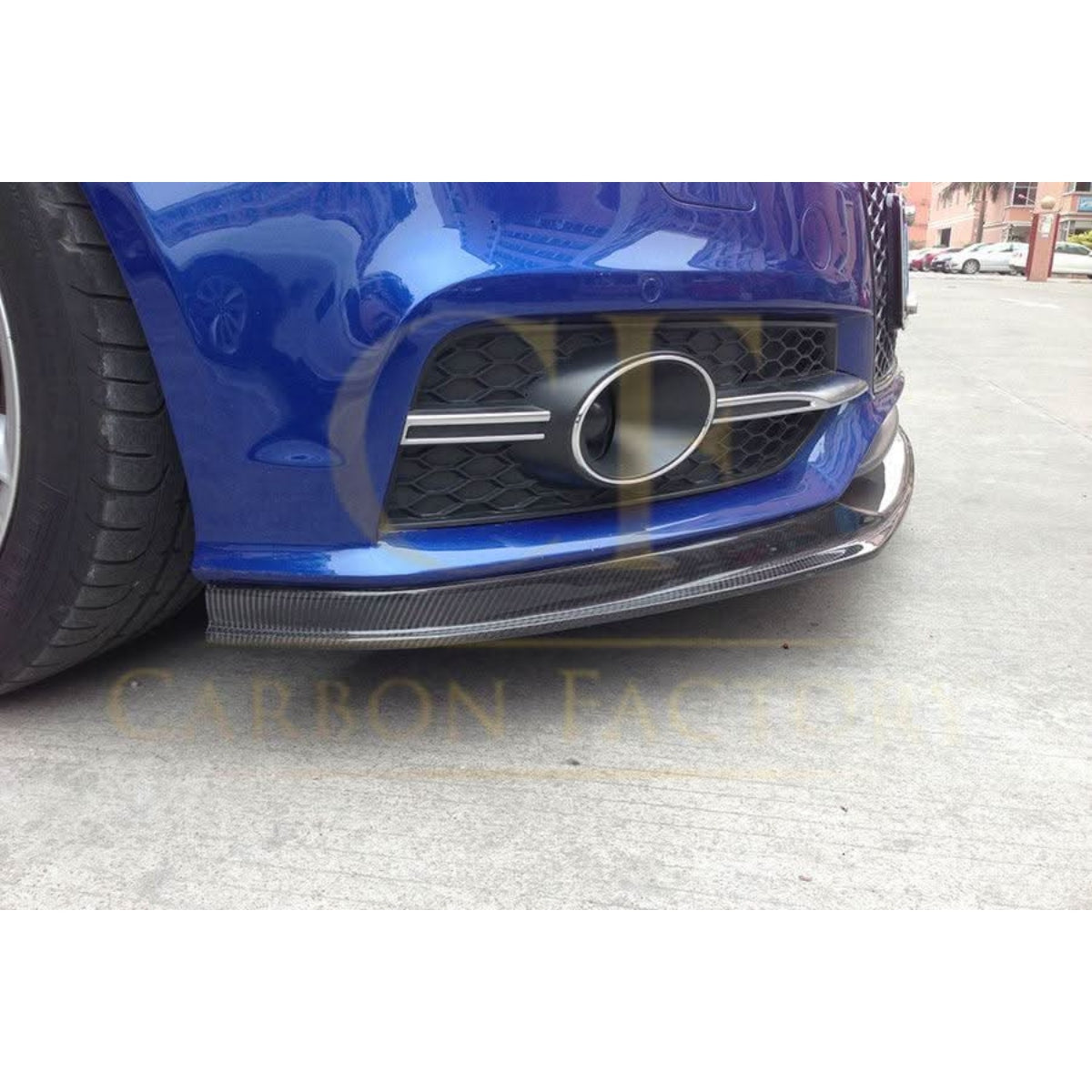 V Style Carbon Fibre Front Splitter for Audi 4G A7 S Line S7 10-18 - Carbon Factory