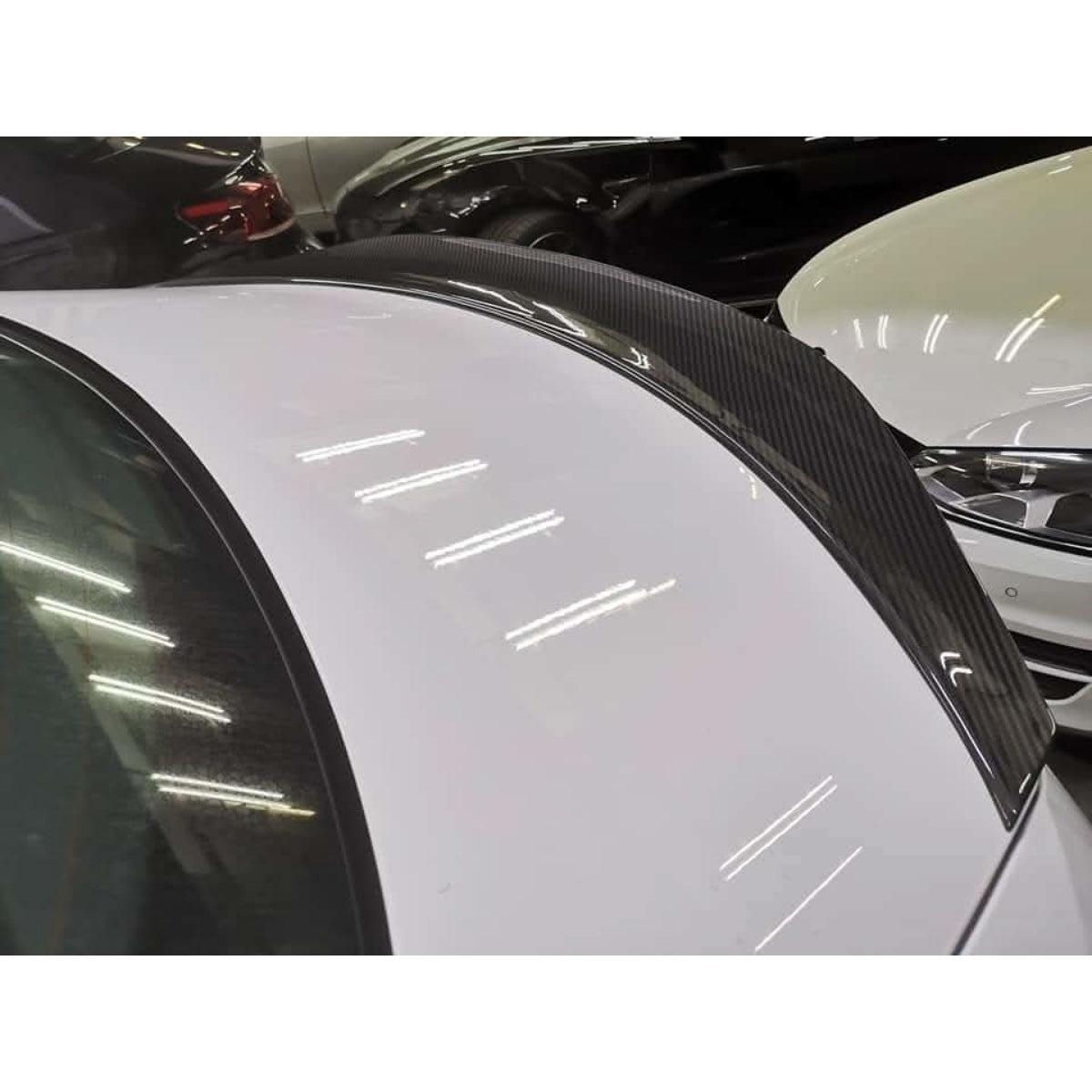 DS Style Pre-Preg Carbon Fibre Boot Spoiler for Mercedes Benz W205 C Class Saloon 15-21 - Carbon Factory