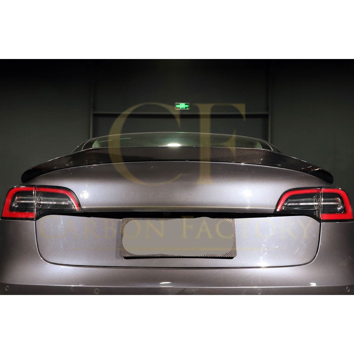 R Style Carbon Fibre Boot Spoiler for Tesla Model 3 16-23 - Carbon Factory