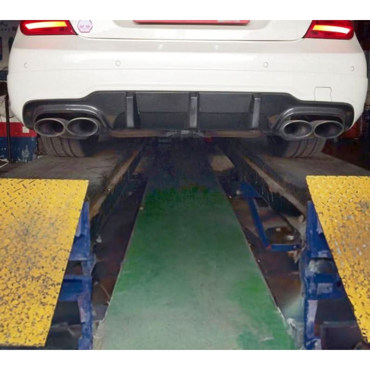 AMG Style Carbon Fibre Rear Diffuser for Mercedes Benz W204 C63 and C Class Facelift 12-14 - Carbon Factory