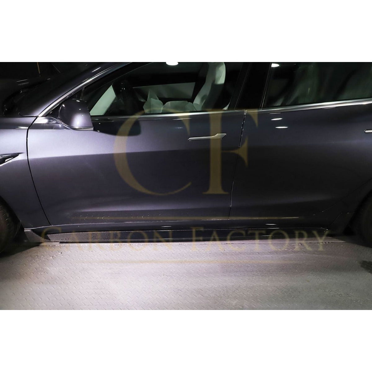 OEM Style Carbon Fibre Side Skirts for Tesla Model 3 16-23 - Carbon Factory