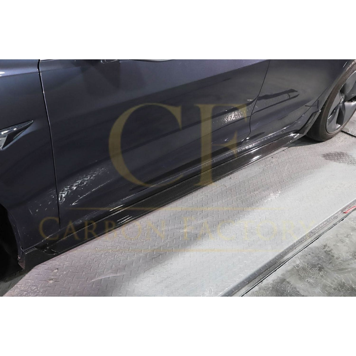 OEM Style Carbon Fibre Side Skirts for Tesla Model 3 16-23 - Carbon Factory